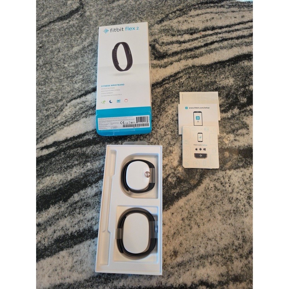 Fitbit Unisex Flex 2 Black Fitness Wristband Activity Tracker  (Open Box)
